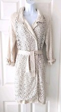 Ermanno Scervino Cotton & Lace Trench Coat