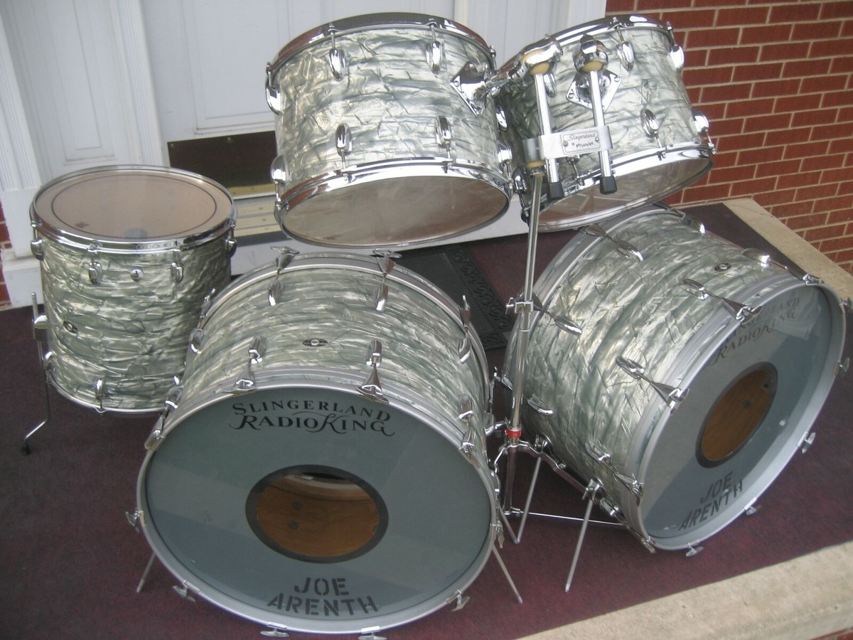 Vintage Slingerland Double Bass Drum Set Kit ! Outfit NO