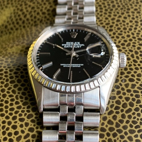 1978 Rolex DateJust 16030 - RARE Black Dial - Automatic Stainless Steel Watch - Picture 5 of 23
