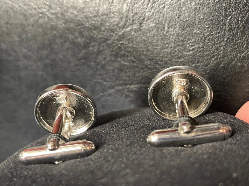 ¡$700-50% de descuento! Gemelos de plata 925 Jan Leslie pared St corredor de bolsa compra/venta Foto 4 de 4