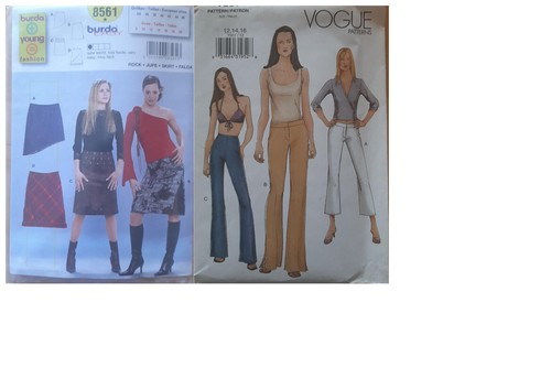 Verschiedene neue Schnittmuster 17 Stück Burda/Vogue-Rock/Hose/Bluse ab Größe 36 - Bild 2 von 4