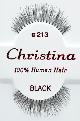 Christina #213 6,12 Pairs 100% Human Hair False Eyelashes