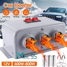 600W 800W Car Heater Portable Electric Heating Fan Defogger Defroster Demister