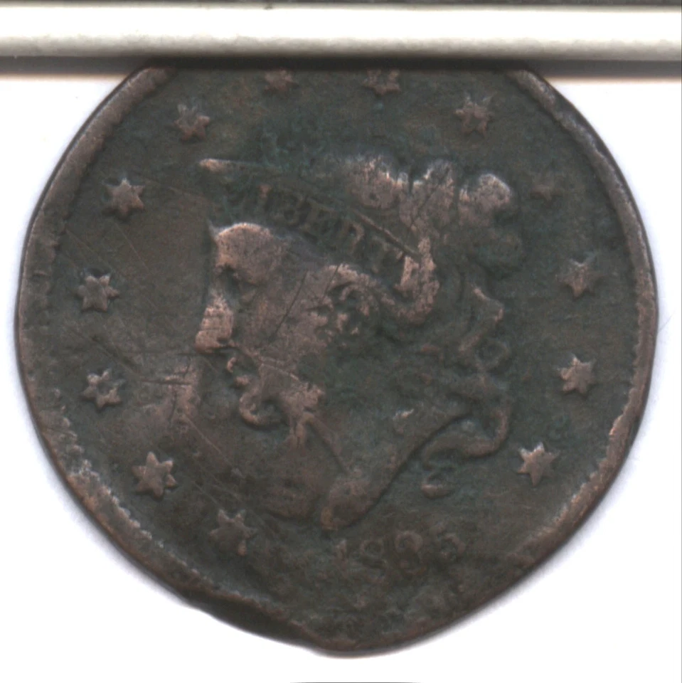 1835 LARGE CENT * OBVERSE of SPLIT PLANCHET ERROR * EXTREMELY RARE ERROR !!! - Image 4 of 4