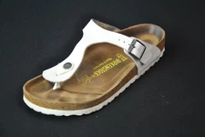 Birkenstock Sandals White Gizeh Shoes 37 L 6 15724CRB