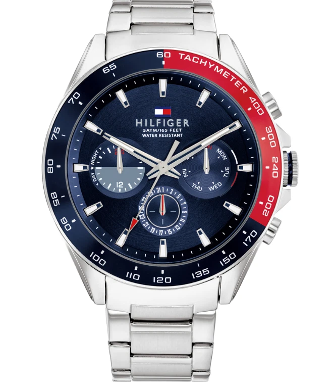 Multi-Dial Hilfiger eBay Stainless Men\'s Tommy | Steel 1791968 – Owen Watch