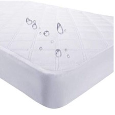 9" Waterproof Bamboo Terry Crib Mattress Pad Liner Mattress Cover Only.