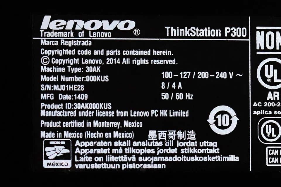 Lenovo ThinkStation P300 SFF Intel Core i3-4350 4GB RAM 500GB HDD No OS Included - Image 4 of 4