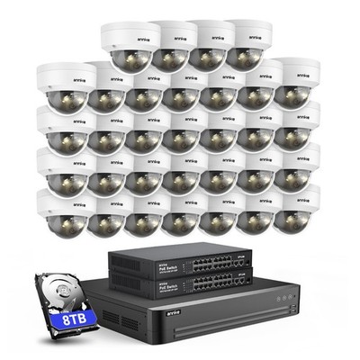ANNKE 12MP POE Farbnachtsicht IP Überwachungskamera 32CH NVR Einweg-Audio H.265+