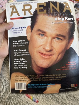 ARENA Dec-1989 KURT RUSSELL Iman PJ Proby Matt Dillon Lloyd Cole Randy Travis UK