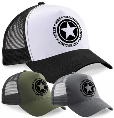 Speed Limit Willys V8 Offroad Hellmotors Trucker Cap Oldschool Hotrod Kappe - Bild 1 von 4