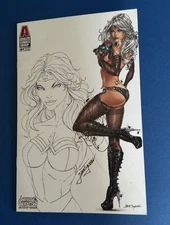 White Widow #1 Preview Sketch Up Jamie Tyndall Half Page Remark OA Wonder Woman