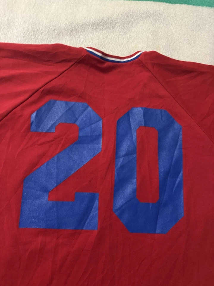 Camiseta deportiva de béisbol vintage años 70 80 Rawlings Fresno San Joaquin Valley California L Foto 4 de 4