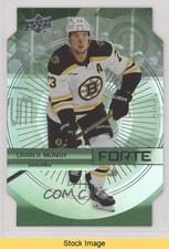 2023-24 Upper Deck Series 1 Forte Green Die-Cut Charlie McAvoy #F-1 READ 0k85