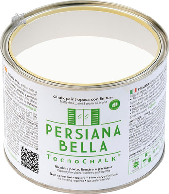 Chalk Paint Jalousien Türbeschläge Weiß Kreide Holz PVC Innen Außen 500ml