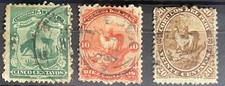 PERU 1867 Llama issue x 3 used