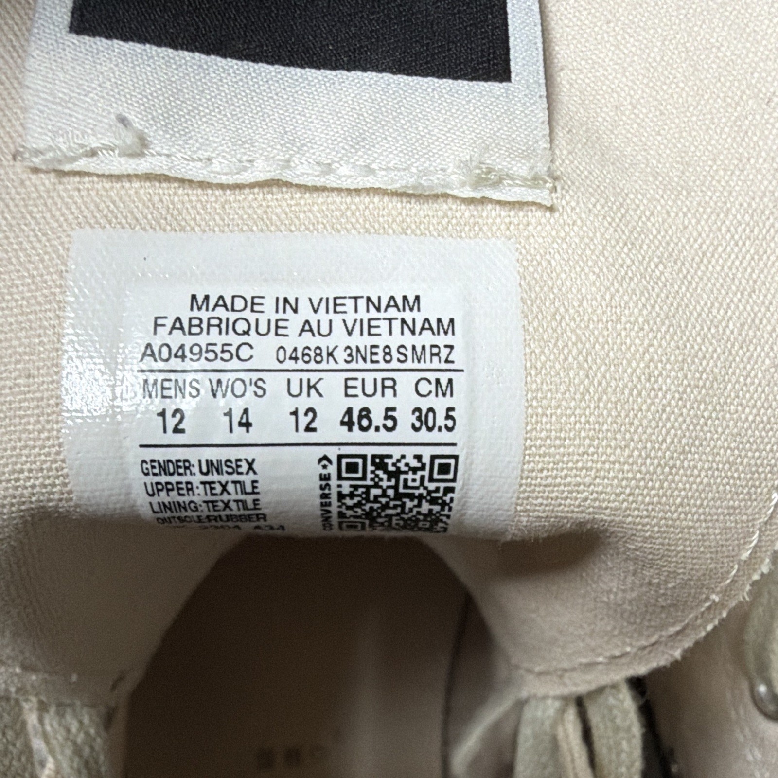 Rare Converse Rick Owens DRKSHDW DBL DRKSTAR Chuck 70 Low Platform Cream image 5