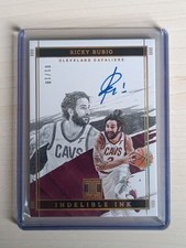 Ricky Rubio - Panini Impeccable Auto on Card Gold /10 Cavaliers