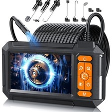 4,3" 5m Endoskop 1080P HD LCD Inspektionkamera IP67 Rohrkamera mit 8 LEDs & Akku