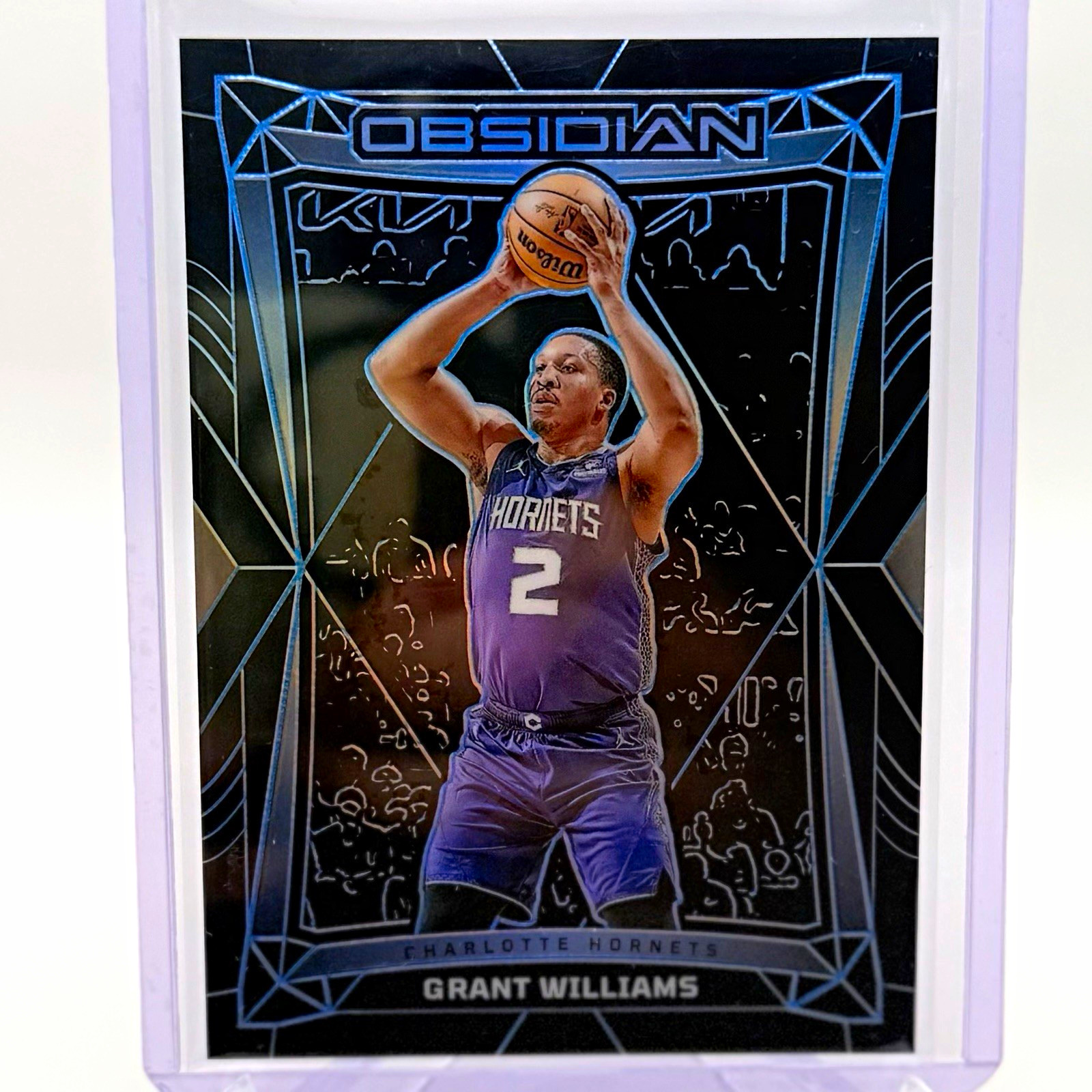 Panini 2023-24 Obsidian Grant Williams #85 Electric Etch Blue 27/30 Hornets