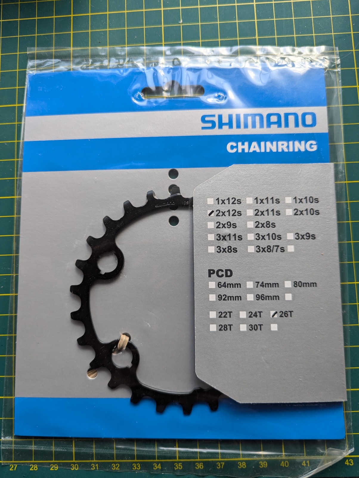 SHIMANO Deore XT 26T MTB Chainring FC-M7100 Y0JB26000 12sp NEW