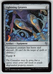Lightning Greaves #55 Commander: Aetherdrift MTG