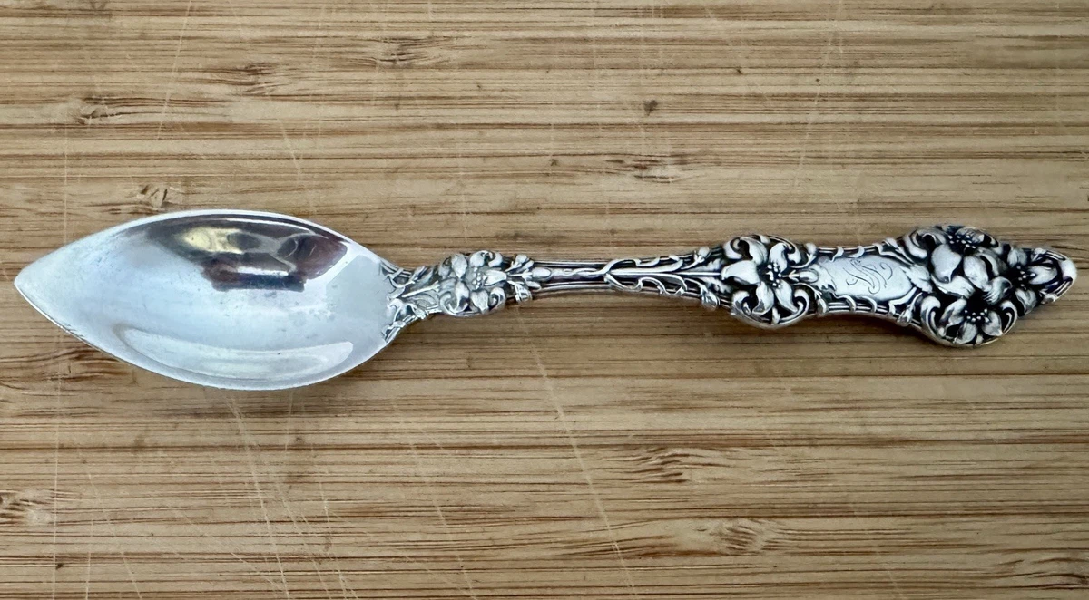 Old Orange Blossom 1900-1940 Antique US Sterling Silver Spoons for