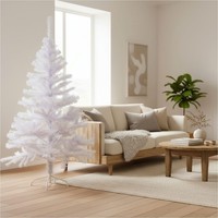 KüNstlicher Weihnachtsbaum Weiß Tannenbaum Kunstbaum Christbaum Kunststoff 150Cm