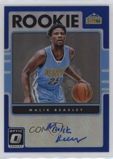 2016 Donruss Optic Rookie Signatures Blue Prizm 3/25 Malik Beasley #32 Auto 11mg