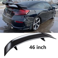 For Honda Civic 2-door Coupe Gloss 46 Car Rear Trunk Spoiler Lip Wing Racing