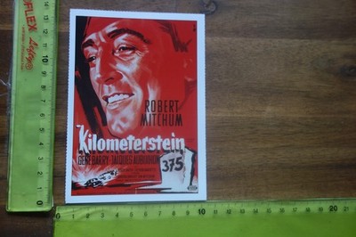 Alte Filmplakatkarte Kino Film-Klassiker KILOMETERSTEIN 375 Robert Mitchum