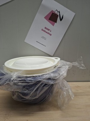 Tupperware Combi Plus 650 ml Schüssel mit Raspeleinsatz blau/weiß