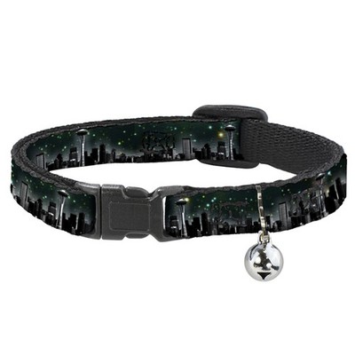 Cat Collar Breakaway with Bell Seattle Vivid Skyline/Space Dust NARR (US IMPORT)