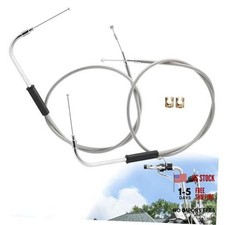 Throttle  Idle Cable Kit for 2014-2022 Sportster XL, 43.3" Chrome
