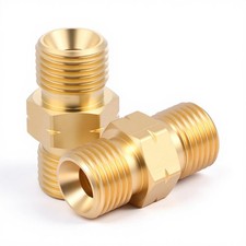 2PCS Welding Hose Coupler Adapter Set 9/16-18 LHRH Oxygen Acetylene Twin