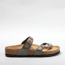 Birkenstock Mayari Thong Sandals Stone Birkibuc Leather Shoes EU 37-41 with Box