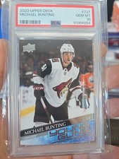 2020-21 Upper Deck Michael Bunting Young Guns Rookie PSA 10 Gem Mint Arizona 
