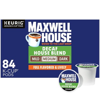 Maxwell House Decaf Blend Medium Roast K-Cup 84 Count (Pack of 1)