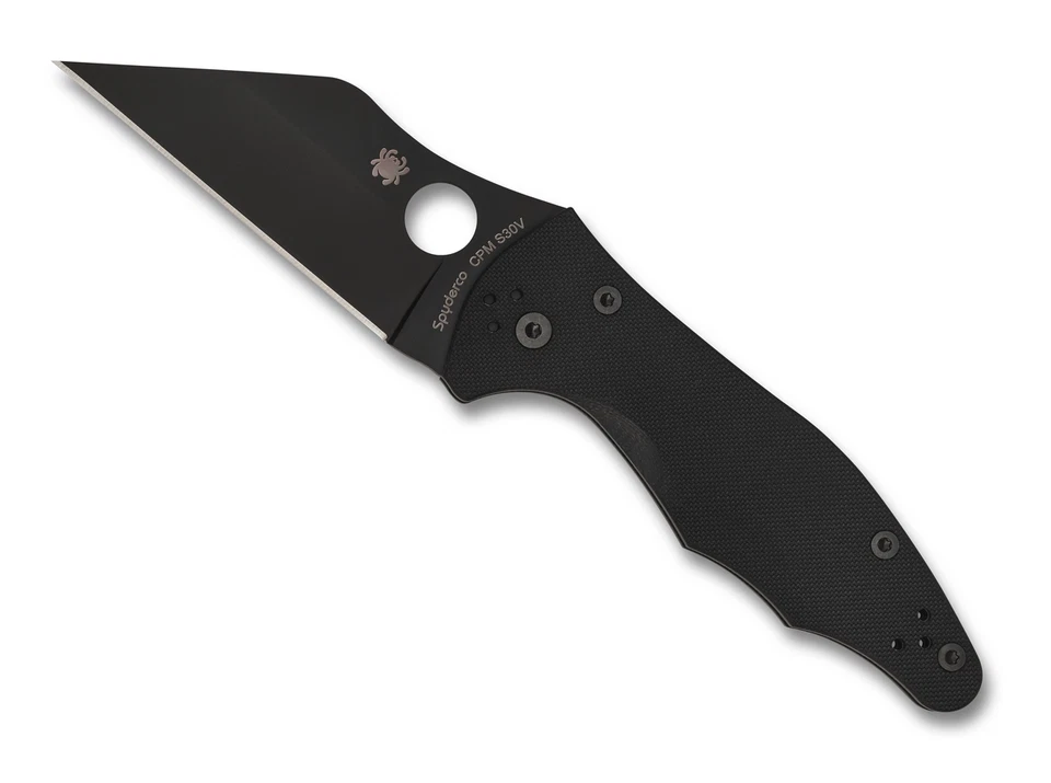 Spyderco Knives Yojimbo 2 All Black G-10 S30V Stainless C85GPBBK2 Pocket Knife - Image 3 of 4