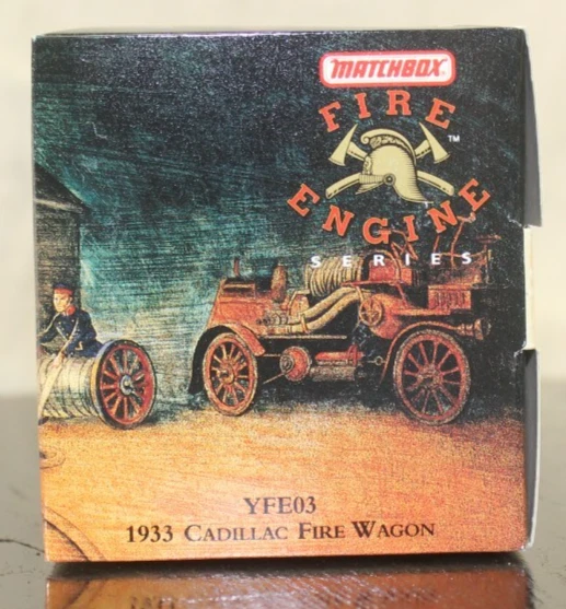 Modelos Matchbox de antaño 1933 Cadillac Fire Wagon YFE03 serie Fire Engine Foto 4 de 4