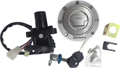 Ignition Switch Fuel Gas Cap Seat Lock Key Set for Yamaha YZF R1 R6 FJR1300