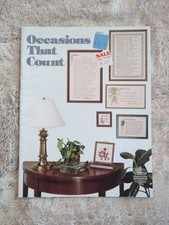Gloria  Pat Occasions That Count Cross Stitch Birthday Anniversary Marriage Vtg