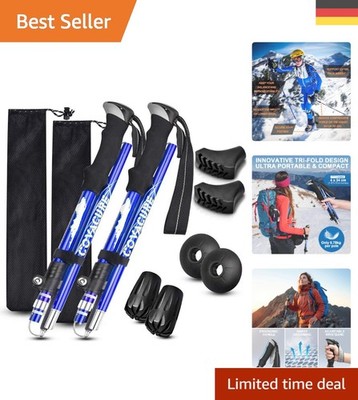 Leichte Nordic Walking Stöcke aus Aluminium mit ergonomischem Schaumstoffgriff