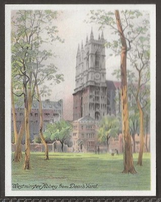SPIELER - MALERISCHES LONDON 1931 - #23 - WESTMINSTER ABBEY VON DEANS YARD 