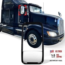 Lower Mirror with Frame for Kenworth T600 T660 T800, Lower Small Mirror Glass