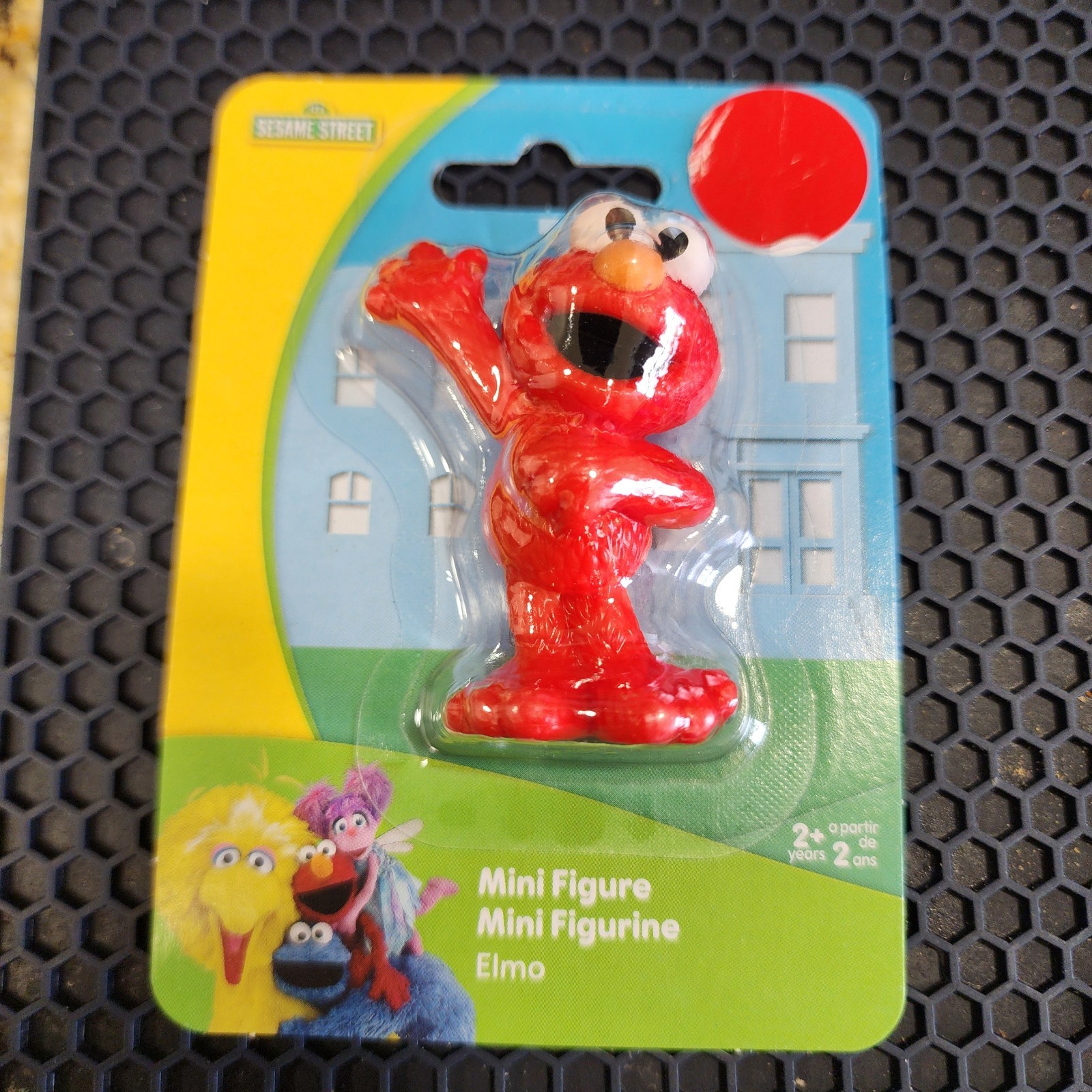 SESAME STREET ELMO PLASTIC FIGURE TOY CAKE TOPPER STOCKING STUFFER- NEW!