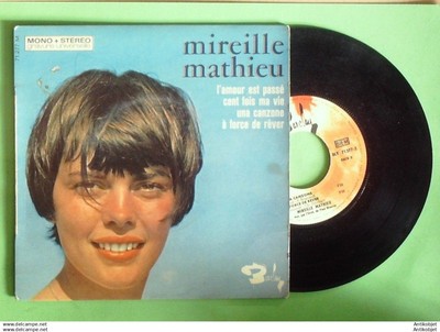 Mathieu Mireille 45T EP L'amour est passe 1968
