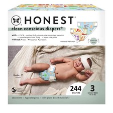 The Honest Company Clean Conscious Disposable Diapers, Size 3,*244 Ct* 0.20 per diaper