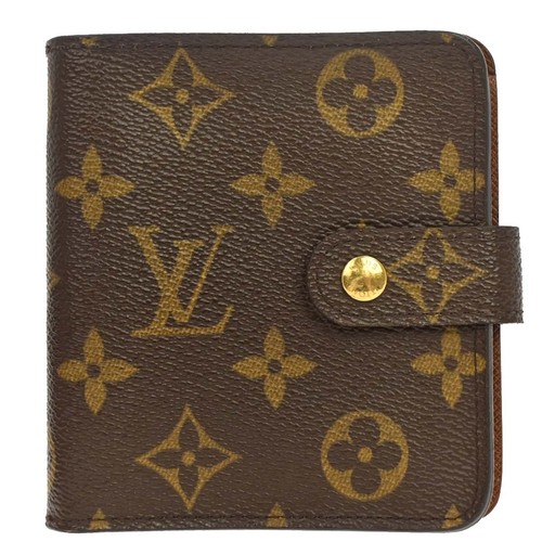 Louis Vuitton Monogram Compact Zip Wallet M61667 MI1003 188850