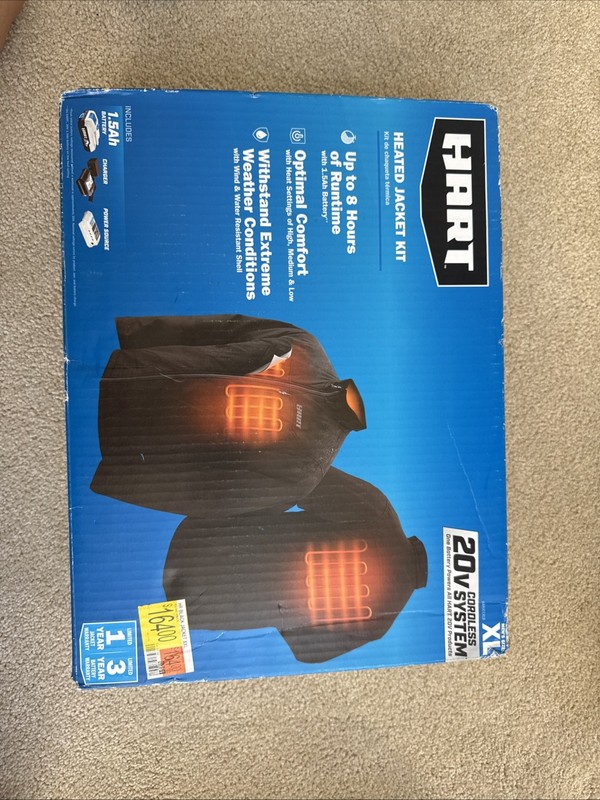 HART 20V Heated Jacket Kit - Black, XXL